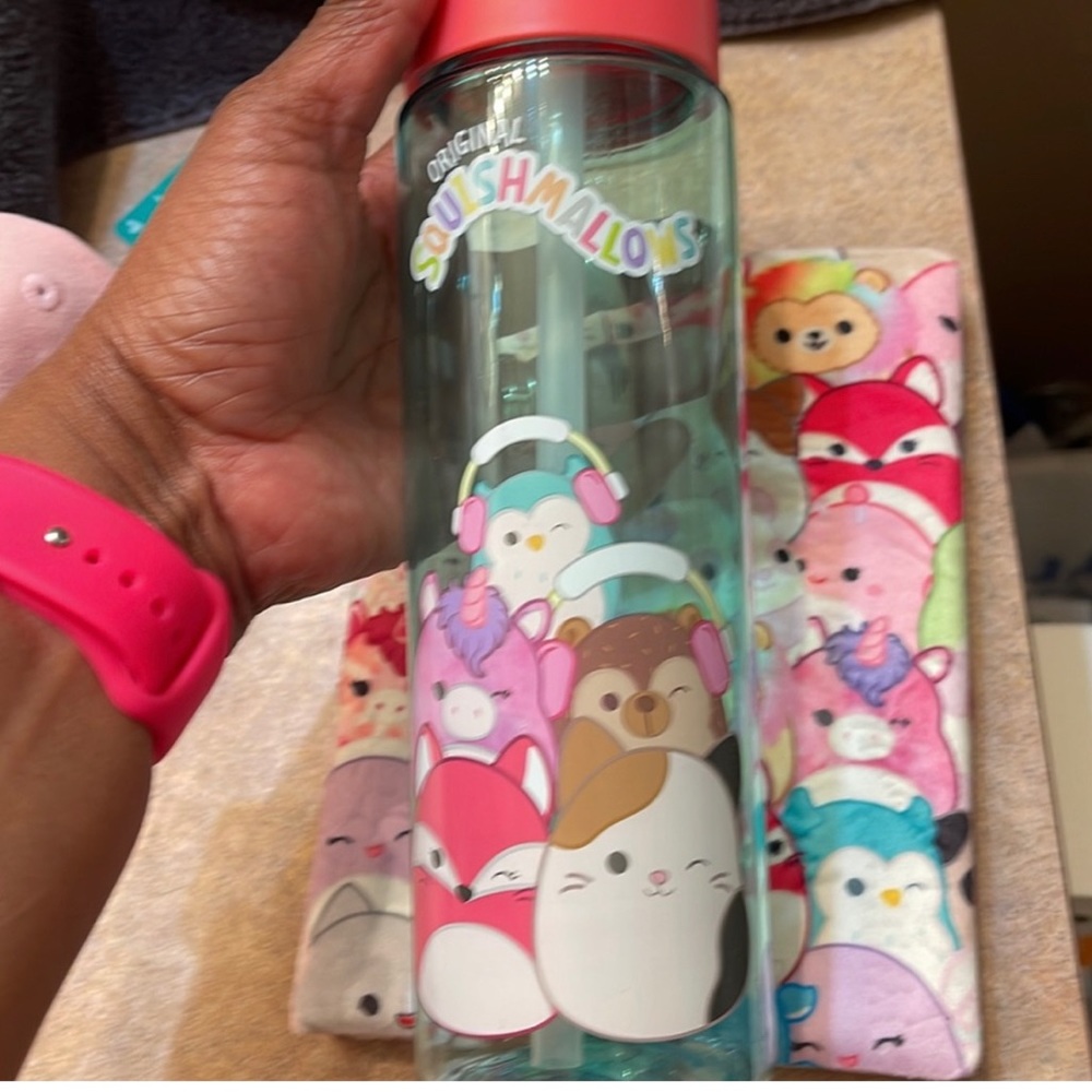 Squishmallow water bottle